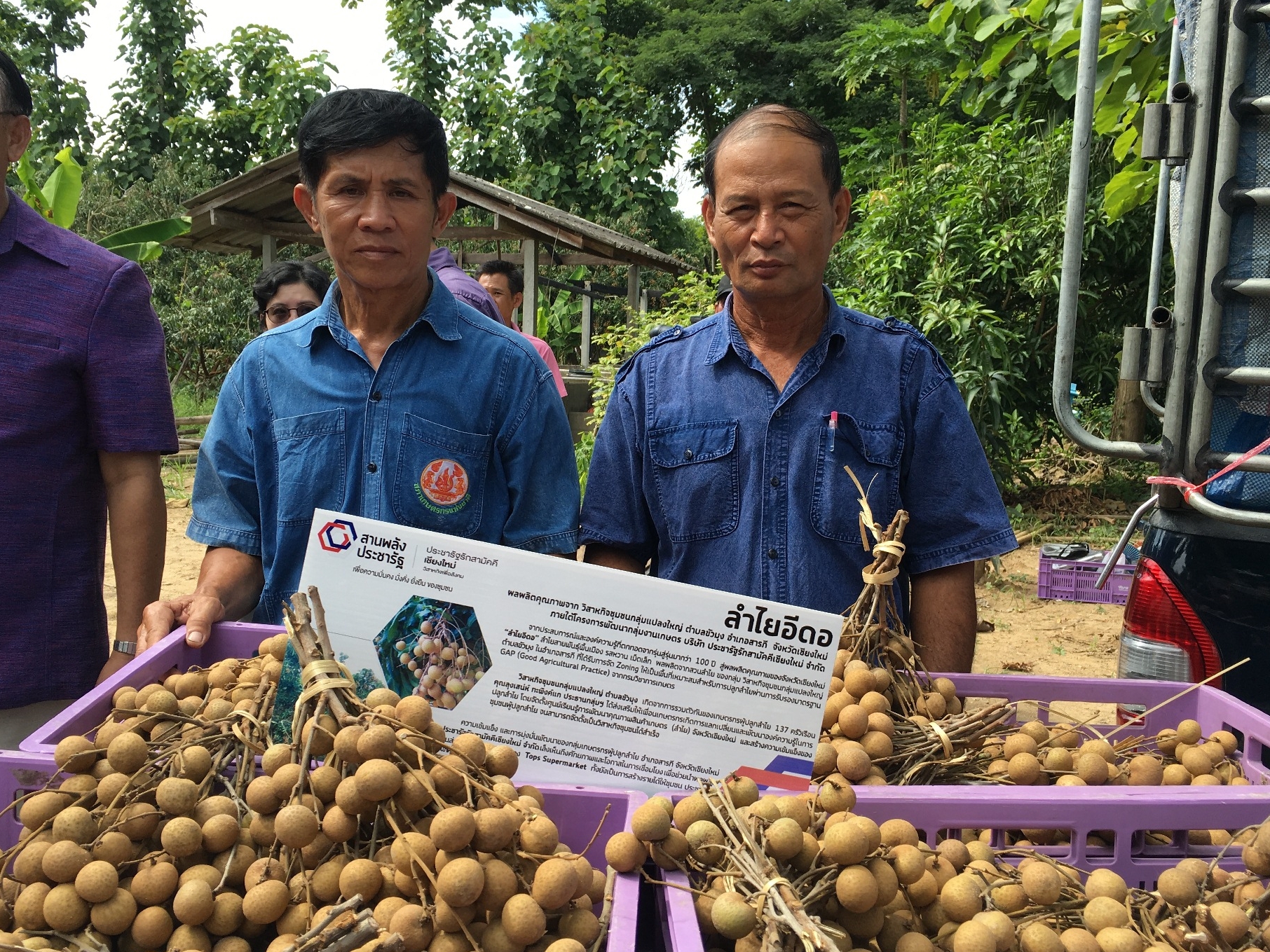 &ldquo;บริษัท ประชารัฐรักสามัคคีเชียงใหม่ จำกัด&rdquo; จับมือภาครัฐ &ndash; เอกชน &ndash; ประชาสังคม ผลักดัน &ldquo;ลำไย วิสาหกิจชุมชนกลุ่มแปลงใหญ่ ตำบลขัวมุง&rdquo; กว่า 100 ตัน ส่งตรงจากสวนสู่ซูเปอร์มาร์เก็ตอันดับ 1